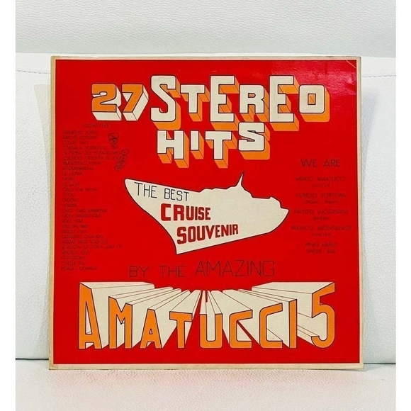 LP Amatucci 5 - 27 Stereo Hits: The Best Cruise Souvenir Vinyl Record - Picture 1 of 2